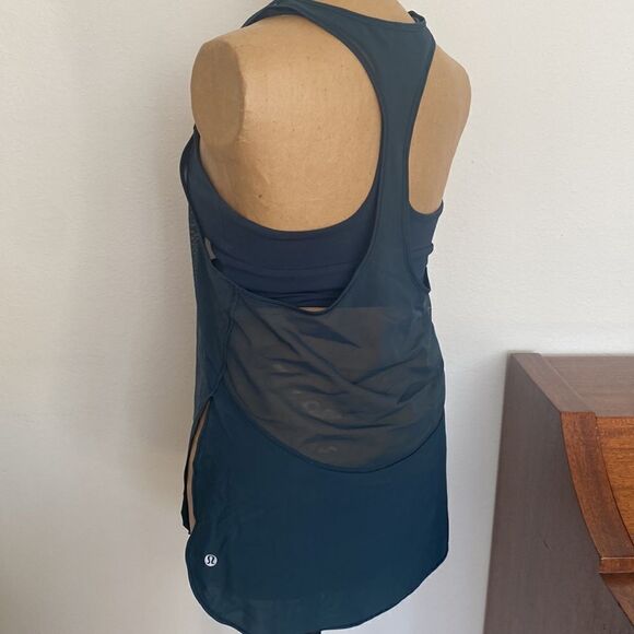 Lululemon sz 6 Twist Around Tank Jaded excellent like new condition tank… - Picture 5 of 12